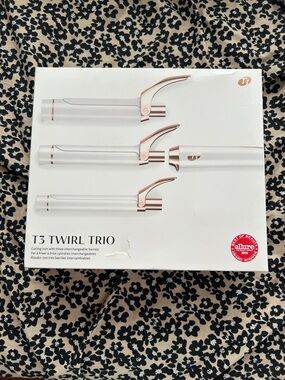 T3 Curling Iron Set in White and Rose Gold